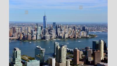 New York City From New Jersey - Aerial Photography