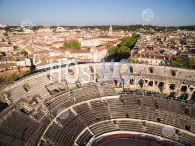 Nimes Arenas, Seen By Drone - Aerial Photography