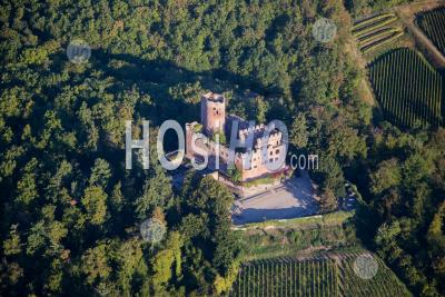 Château De Kientzheim, Alsace, Seen By Microlight - Aerial Photography