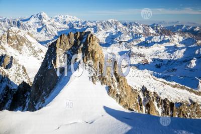 Mont Blanc Massif, Seen By Microlight - Aerial Photography
