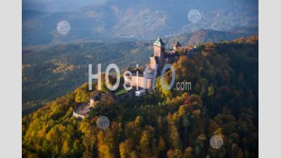 Chateau Haut Koenigsbourg, Alsace, Seen By Microlight - Aerial Photography
