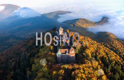 Château Haut-Koenigsbourg, Alsace, Vu Par Ulm - Photographie Aérienne