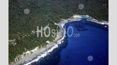 Vanuatu Aerial View Of Efate Island Rocky Coast - Aerial Photography