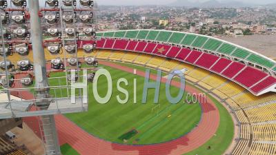 Ahmadou Ahidjo Stadium In Yaounde, Video Drone Footage