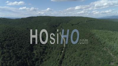 Road In Marsanne Hills - Video Drone Footage