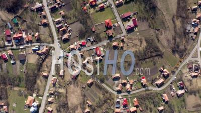 Video Drone Footage Of Village Houses