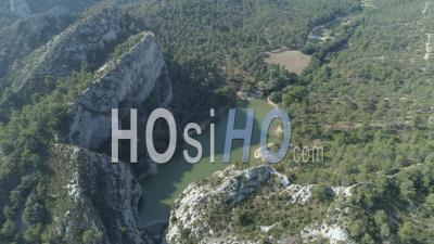 Lake Of Peirou, Provence - Video Drone Footage
