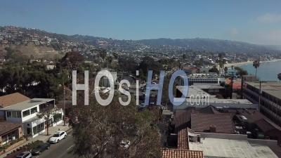 Residential Area In Laguna Beach, California - Video Drone Footage
