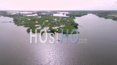 Evening On Ouidah's Lake - Video Drone Footage
