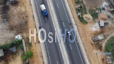 Recent Benin Highway - Video Drone Footage