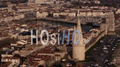 La Rochelle From Seaside - Video Drone Footage