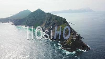 Aerial View Of The Cape Of Hope And Cape Point Where Indian And Atlantic Oceans Meet At The Southern Tip Of South Africa - Vidéo Drone