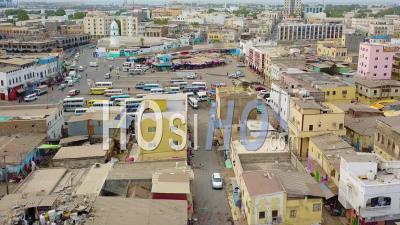 Vue Aérienne Sur La Région Du Centre-Ville De Djibouti Ou De La Somalie En Afrique Du Nord - Vidéo Drone