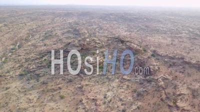 Aerial Moves Towards Petroglyphs And Cave Art At Hargeisa, Somalia To Reveal Landscape - Video Drone Footage