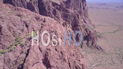Aerial View Over The Barren And High Peaks Of The Sonoran Desert In Arizona - Video Drone Footage