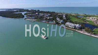 Aerial View Over Captiva Island, Florida - Video Drone Footage