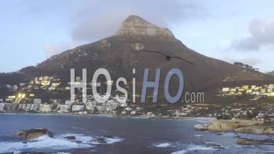 Lions Head From Clifton 4th Beach - Video Drone Footage