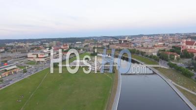 Vilnius, Lithuania Ciytscape - Video Drone Footage