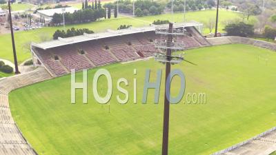 Rugby Stadium In Stellenbosch, South Africa - Video Drone Footage