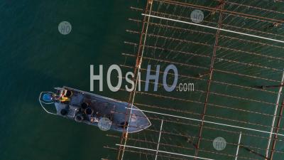 Etang De Thau Ostreiculture - Drone Point Of View - Photographie Aérienne