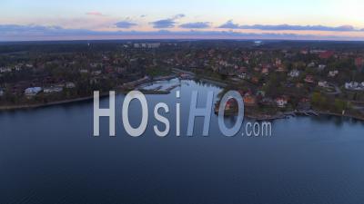 Vue Aérienne Sur Lidingo à Stockholm, Suède - Vidéo Drone