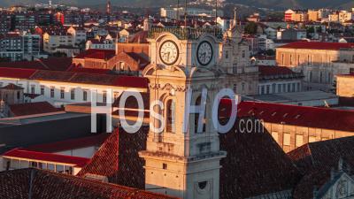 Vue Aérienne De Coimbra, Tour De L'université De Coimbra, Portugal - Vidéo Drone