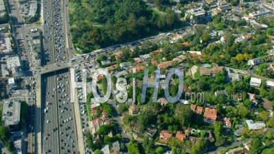 Aerial View Of Residences In Hollywood Hills (east Hollywood)