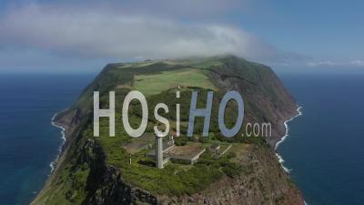 Phare De Do Topo Point Sur L'île San Jorge Vidéo Drone
