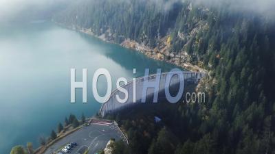Barrage De Saint-Guérin, Savoie, France, Vidéo Drone