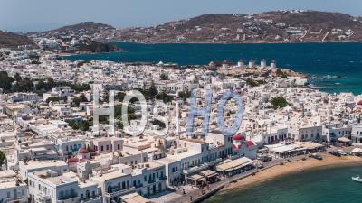 Mykonos, Cyclades Islands, Greece - Video Drone Footage