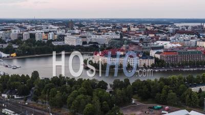 Vue Aérienne De Helsinki, Paysage Urbain De Helsinki, Finlande - Vidéo Drone