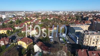 Residential Area At Stains, Suburb Of Paris - Video Drone Footage