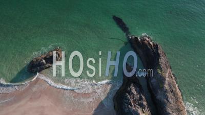 Aerial View Over Sango Bay View Point In Scotland