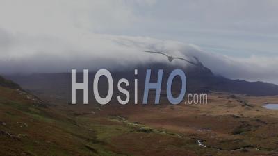 Cloud Capped Quinag Mountain In North West Scotland