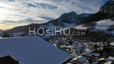 Village Du Chinaillon - Grand Bornand - Alpes - Video Drone Footage