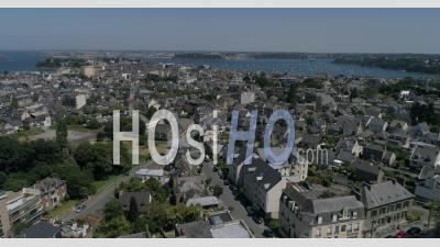 The City Of Dinard And The Bay Of Saint Malo In Summer - Video Drone Footage