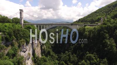 Charles-Albert Bridge - Pont De La Caille - Video Drone Footage