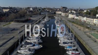 Vannes Seen By Drone - During Covid-19 Outbreak Confinement
