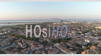 A Sunrise In Frontignan, South Of France, Filmed By Drone 