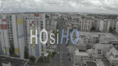 Rue Pendant Covid19 Pointe A Pitre, Guadeloupe - Vidéo Par Drone