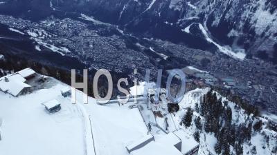 Ski Resort Of Brevent, Chamonix, View By Drone