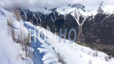 Montenvers In Chamonix Mont Blanc View By Drone