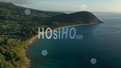 Beach Of Grande Anse , Guadeloupe During Confinement - Aerial Photography