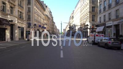 Rue De La Paix, Deserted, In Front Of The Vendome Column