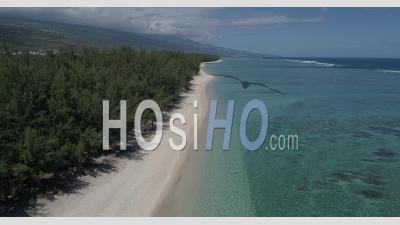 Ermitage Beach, During Confinement Covid19, Reunion Island - Video Drone Footage