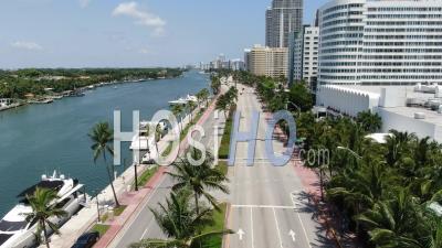 Centre De Test Covid-19 Au 46th St à Miami Beach - Vidéo Drone