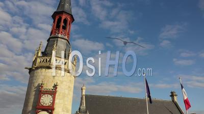 La Rochelle Historical Center Drone Point Of View During Covid-19 Outbreak