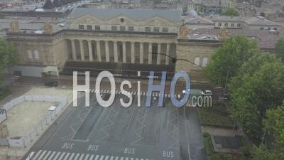 Bordeaux, Courthouse, Court Of Appeal, Place De La Republique - Video Drone Footage