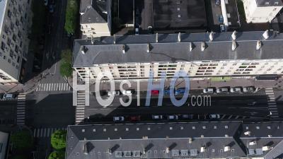 Rue Saint Jean à Caen, Et Rue Du Désert Pendant Le Confinement En Raison De Covid-19 - Vidéo Drone