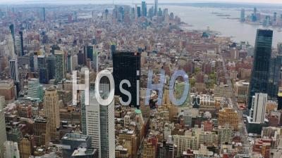 Manhattan New York During Covid-19 Pandemic - Video Drone Footage